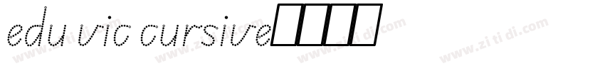 edu vic cursive字体转换
